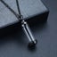 Cylinder Ashes Urn Necklaces Glass Tube Vial Creamation Locket Pendant Keepsake Carousel 10