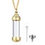 Cylinder Ashes Urn Necklaces Glass Tube Vial Creamation Locket Pendant Keepsake Carousel 18
