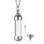 Cylinder Ashes Urn Necklaces Glass Tube Vial Creamation Locket Pendant Keepsake Carousel 19