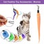 Cat Kitten Toy Feather Bell Wand Teaser Rod Interactive Play Pet Toys Gift 12Pcs Carousel 1