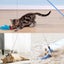 Cat Kitten Toy Feather Bell Wand Teaser Rod Interactive Play Pet Toys Gift 12Pcs Carousel 6