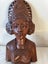 Vintage wood carving Balinese Wood Carving Bust Of Janger Singer Dancer Carousel 2