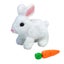 1set Electric Plush White Rabbits Toy Fluffy Educational Interactive Bunny Toys Carousel 9