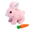 1set Electric Plush White Rabbits Toy Fluffy Educational Interactive Bunny Toys Carousel 10