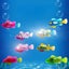 4 LED Interactive Robot Fish Toys for Cats - Glowing Swimming Pet Plaything Carousel 3