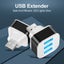 Car USB Charging Extender 2.0 3-port Extended USB Splitter With Indicator Li Carousel 4