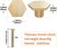 10 Pieces Solid Brass Hexagonal Knobs, Cupboard Door Handle Round Brass Kno Carousel 4