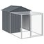 Chicken Cage With Run Anthracite 117x201x123 Cm Galvanised Steel Oixtpt Carousel 5
