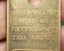 Antique BRASS British PATENT Office Patent Application ID TAG 5 Shillings REWARD Carousel 3