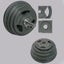 35KG Weights Combo: 30KG Casted Metal Plates + 1.2m Bar (4ft) Standard 25mm Carousel 3