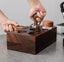 9 in 1 Walnut Espresso Tamping Station Coffee Tamper Holder Station for 58mm Carousel 6