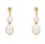 *BOXED* Natural Freshwater Baroque Pearl Earrings With 925 Posts Carousel 4