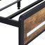 Queen Bed Frame Storage Headboard Industrial Carousel 6