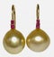 1.6 x 12mm Golden Philippines Pearl Drop Earrings Carousel 3