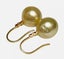 1.6 x 12mm Golden Philippines Pearl Drop Earrings Carousel 7