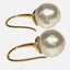 9.3 x 9.8mm Indonesian Silver White Pearl Hook .925 Earrings Carousel 6