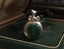 Sterling Silver & Malachite VINTAGE Pendant Carousel 2