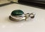 Sterling Silver & Malachite VINTAGE Pendant Carousel 5