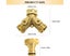 2 Way Garden Hose Splitter 3/4 Inch Brass TapValve Hose Connector with 2 Carousel 2