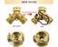 2 Way Garden Hose Splitter 3/4 Inch Brass TapValve Hose Connector with 2 Carousel 4