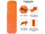 PTN New Air Mattress for Camping Hiking Trekking Sale Sale Carousel 3