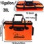 50cm 35L Fishing Bin Live Bait Tank Bucket with Air Pump Carousel 6