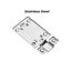 2Pcs Stainless Steel Latch Sliding Silver Doors Lock Keyless Door Bolt For Doors Carousel 8