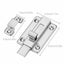 2Pcs Stainless Steel Latch Sliding Silver Doors Lock Keyless Door Bolt For Doors Carousel 10