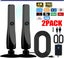 2pcs 4K Rewave Antena, TV Antenna, Suction Cup TV Antenna Plug Play 3m Cable ... Carousel 1