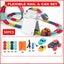 50 PCS Anti-gravity Race Track Car Set Assembling Rail Car Toy for Kid Boy Girl Carousel 1