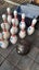 Kiwi made 10-pin bowling game for the lawn - with full size pins and balls. Carousel 2