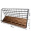 MDF Shelf with Blk Metal Back - Medium Carousel 1