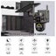 Solar Powered Wireless Wifi Motion Detection/Night Vision CCTV Camera Carousel 7