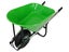 110L Wheelbarrow with Heavy Duty Green Metal Tray - 200kg Load Carousel 3