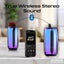 PROMATE 8W Wireless HD Bluetooth Portable Speaker with LED Lighting. Built-in 22 Carousel 3