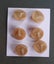 Lovely vintage Czech glass buttons [6], caramel Carousel 1