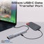 PROMATE 5-in-1 Multi-Port 100W PD Compact Hub with USB-C Connector. Includes 2x Carousel 4