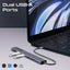 PROMATE 5-in-1 Multi-Port 100W PD Compact Hub with USB-C Connector. Includes 2x Carousel 5