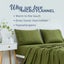Dreamaker Micro Flannel Sheet Set Double Bed Olive Carousel 3