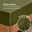 Dreamaker Micro Flannel Sheet Set Double Bed Olive Carousel 4