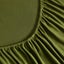 Dreamaker Micro Flannel Sheet Set Double Bed Olive Carousel 13