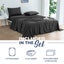 Dreamaker Micro Flannel Sheet Set Queen Bed Charcoal Carousel 5