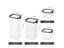 Food Storage Containers Set White Lid Kitchen Seasoning Box Organizer Jars For Carousel 8