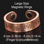 Mens Copper Rings for Pain LARGE SIZE Magnetic Therapy Arthritis, Set of Two Carousel 2