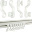 50pcs Curtain Track Gliders Extendable Universal Slider Runners Rail Hooks Carousel 9