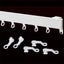 50pcs Curtain Track Gliders Extendable Universal Slider Runners Rail Hooks Carousel 11