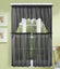 3PC (K66) SOLID VOILE SHEER KITCHEN WINDOW CURTAIN 2 TIERS + 1 SWAG VALANCE SET Carousel 2