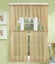 3PC (K66) SOLID VOILE SHEER KITCHEN WINDOW CURTAIN 2 TIERS + 1 SWAG VALANCE SET Carousel 5