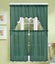 3PC (K66) SOLID VOILE SHEER KITCHEN WINDOW CURTAIN 2 TIERS + 1 SWAG VALANCE SET Carousel 7