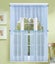 3PC (K66) SOLID VOILE SHEER KITCHEN WINDOW CURTAIN 2 TIERS + 1 SWAG VALANCE SET Carousel 9